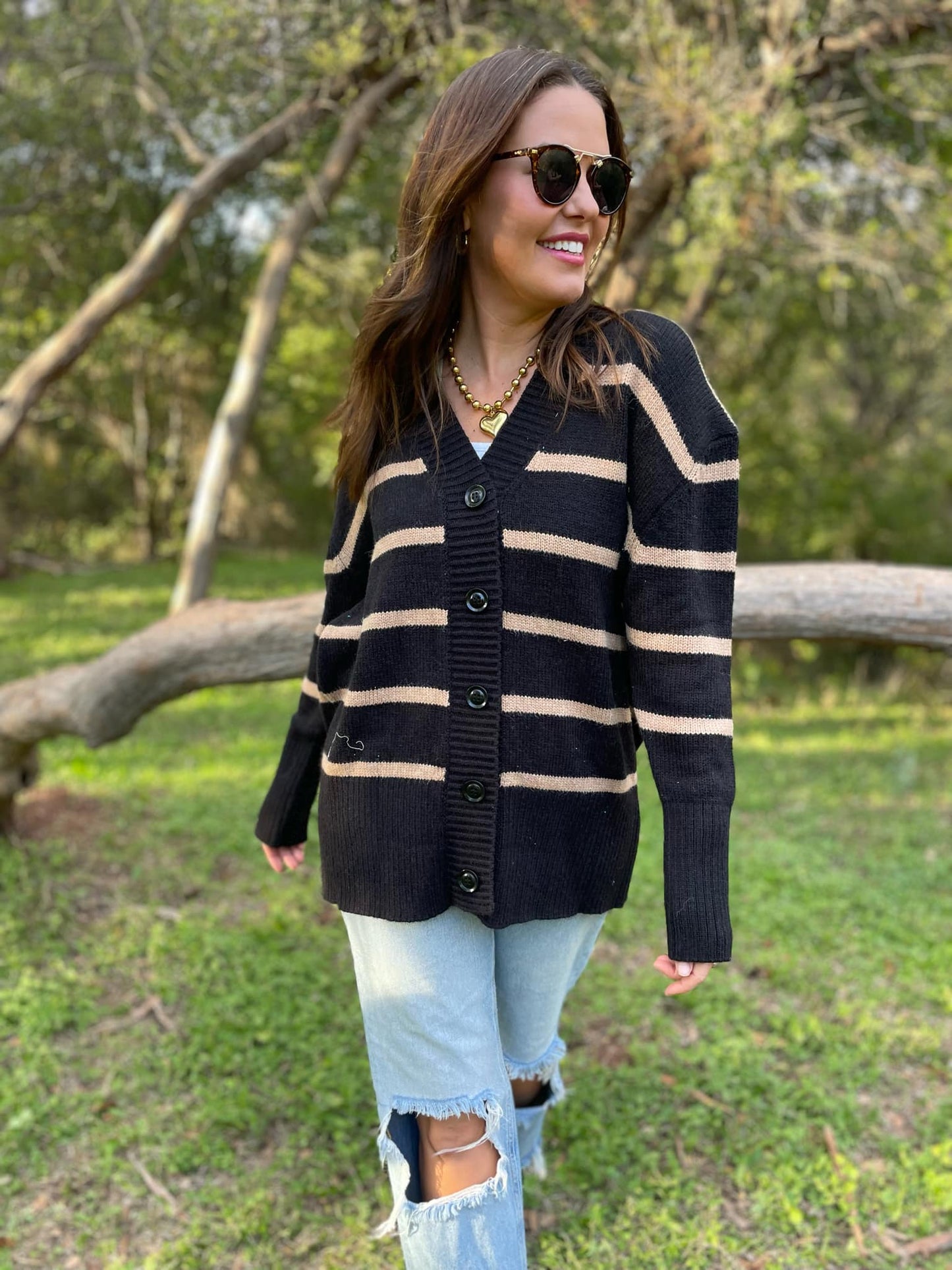 PREORDER: Brooks Striped Cardigan