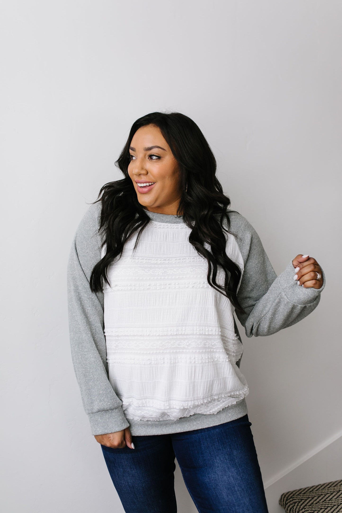 Simple & Sweet Raglan Sweatshirt