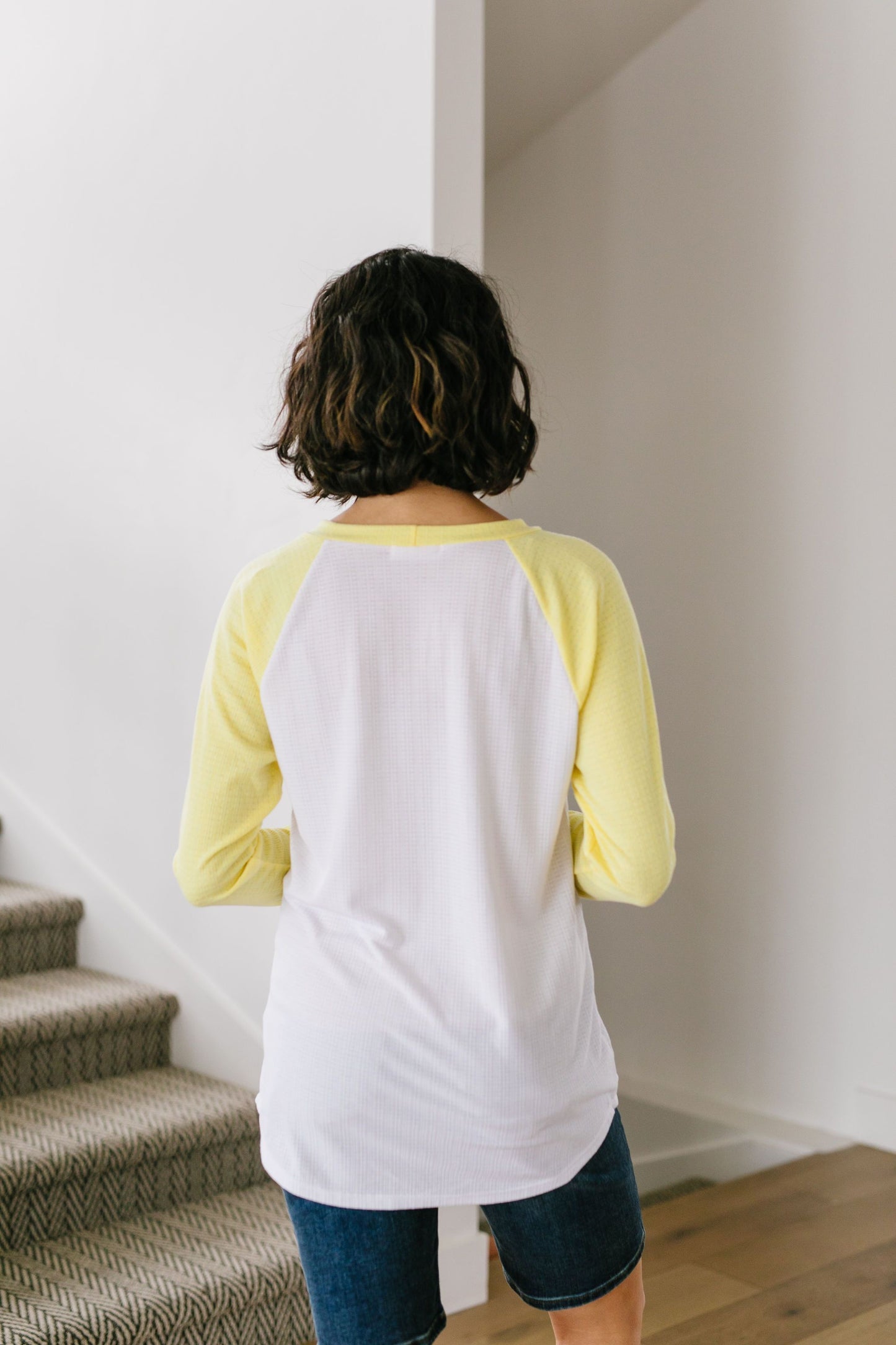 Team Spring Raglan Top In Lemon