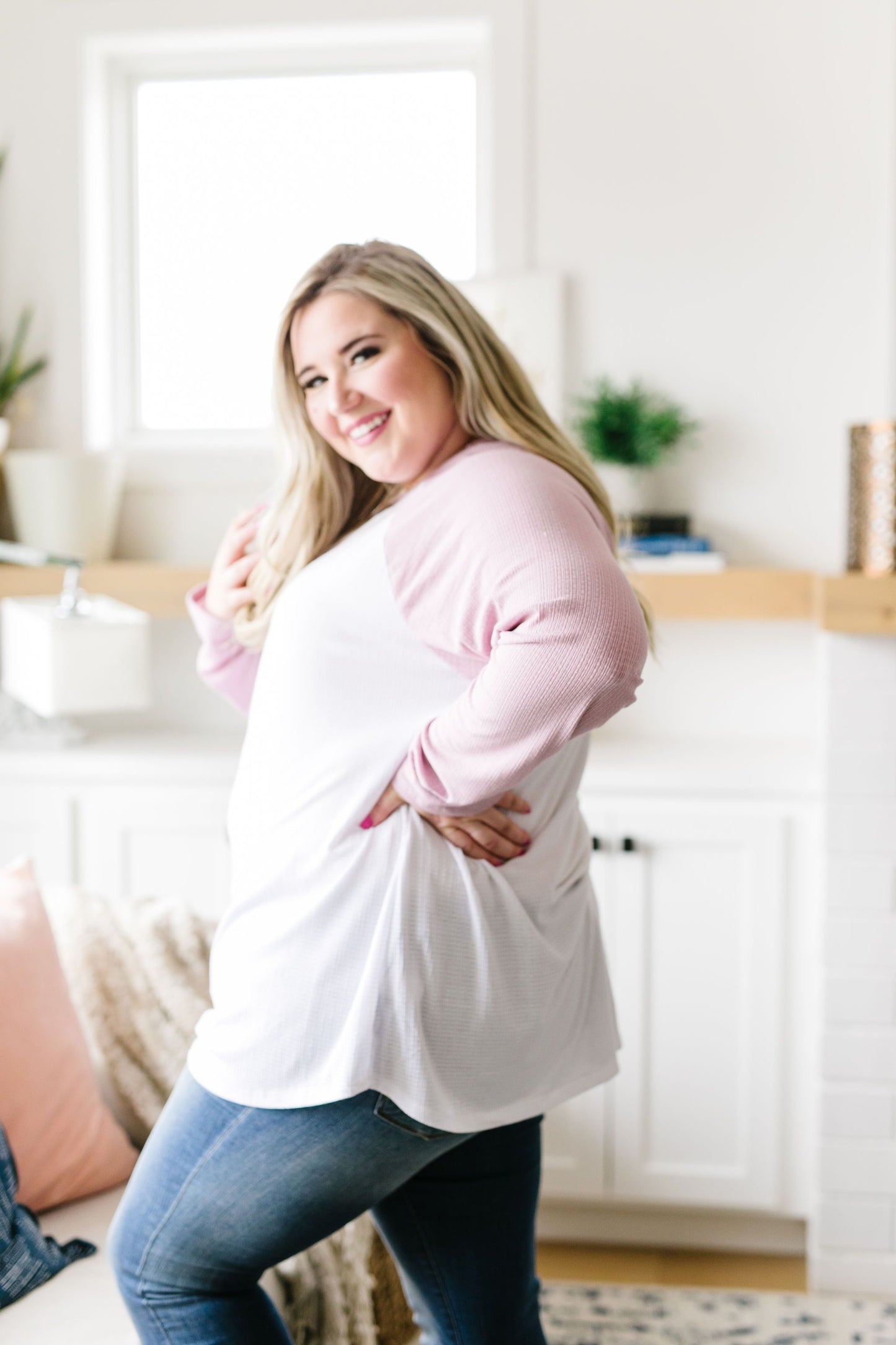 Team Spring Raglan Top In Lilac