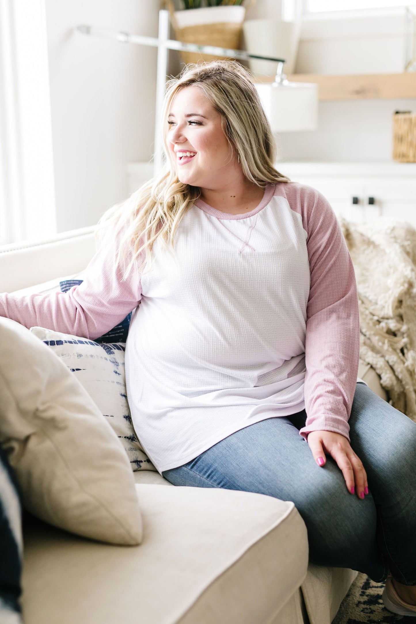 Team Spring Raglan Top In Lilac