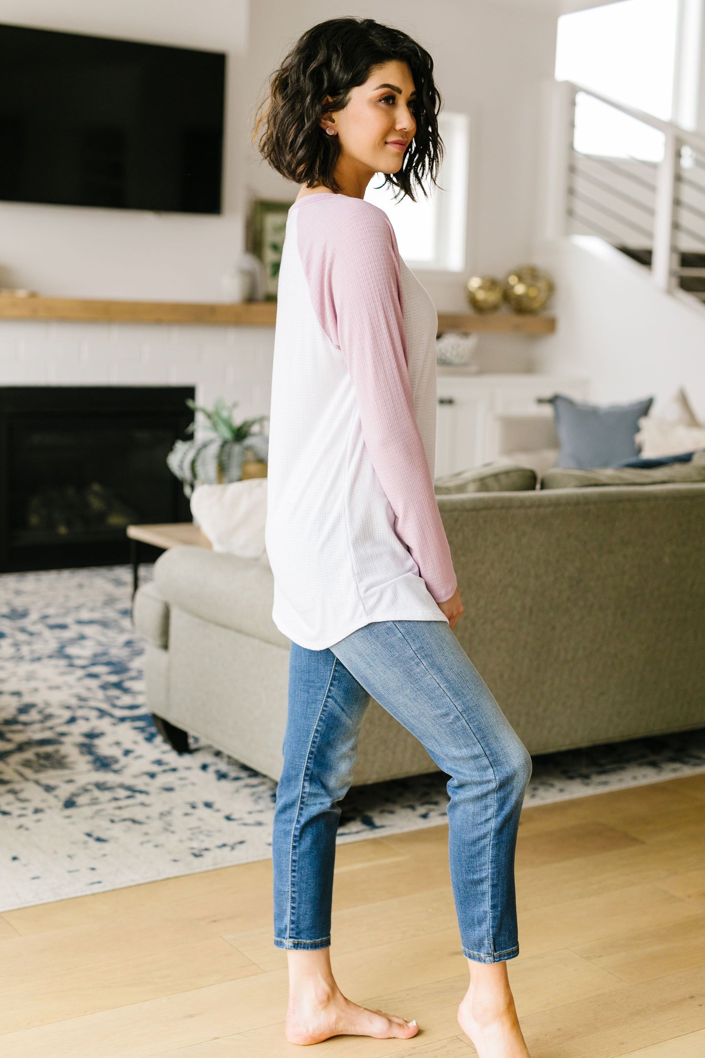 Team Spring Raglan Top In Lilac