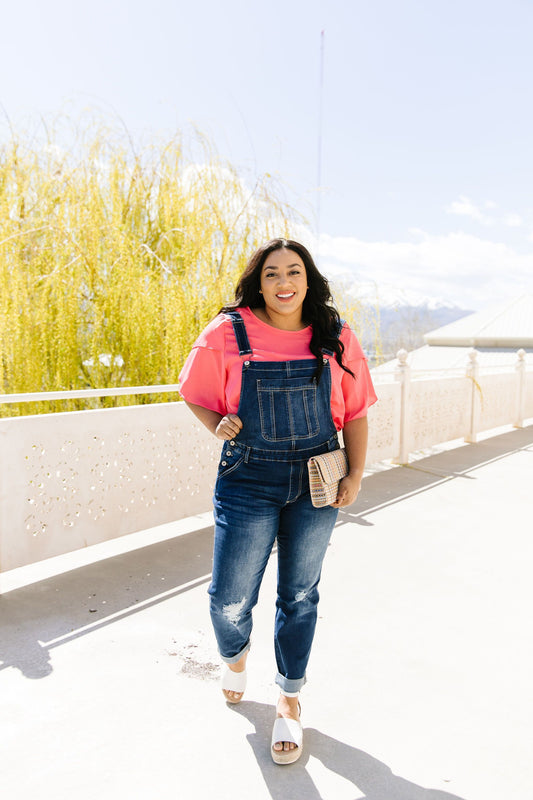 Under Siege Overalls In Dark Wash